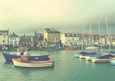 The fishing boats weymouth Old Harbour Dorset Uk By C ...