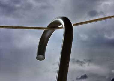 Ombrello appeso ad asciugare