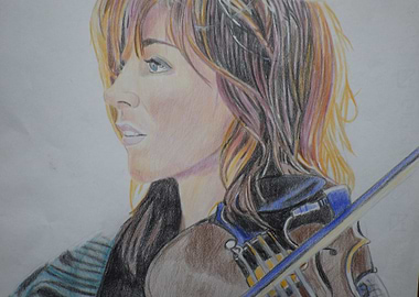 lindsey stirling -pencil on paper