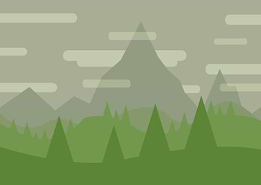 vector mountain landscape