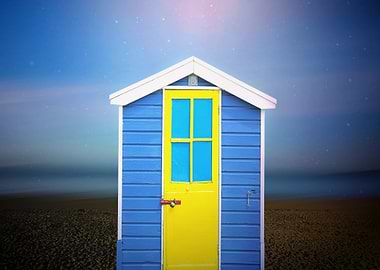The little beach Hut By chrissie Judge