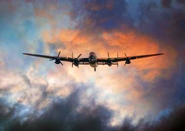 THE RAF BBMF Avro Lancaster Bomber