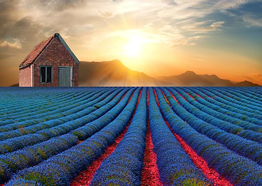 the little barn on lavender Hill By chrissie Judge