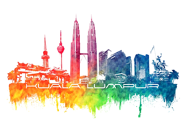 Kuala Lumpur skyline city