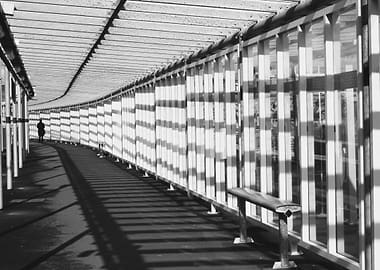 Gourock train station patterns, Scotland