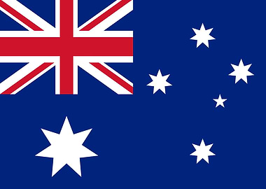 Australian Flag, authentic colors (augmented to fit 5:7 ...