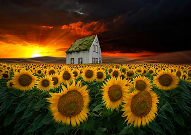 The sunflower field By chrissie Judge