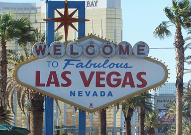 The famous Las Vegas Sign