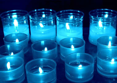 candles in the church