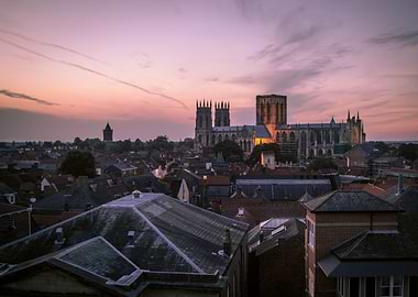 York Minster at sunset