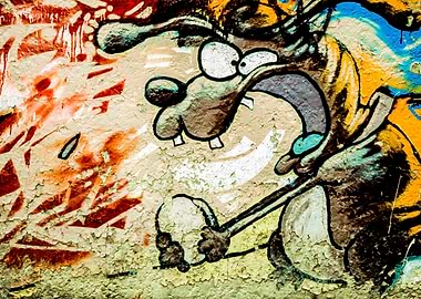 Graffiti on the streets in Winnipeg, MB.