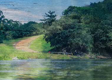 landscape african lake