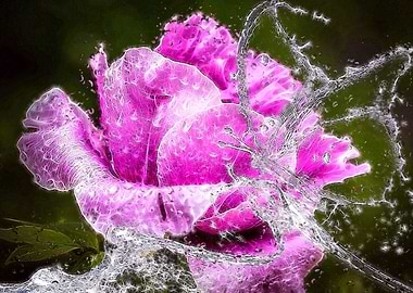 Water Feeds The Rose and the Butterfly