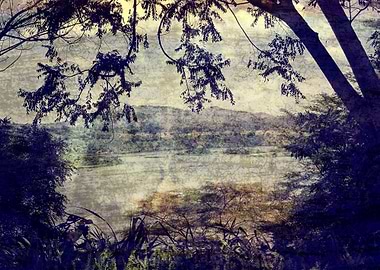 landscape african lake