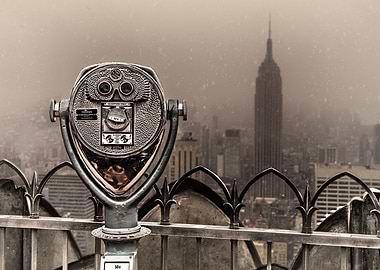 Quarters Only - A vintage coin op telescope at Top of t ...