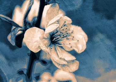 flowers on the branches in