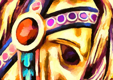 Carousel horse digital painting