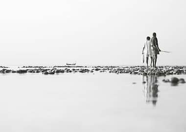 Father and son hunting