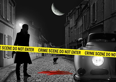 Crime time, but do not panic, it fell just a wine bottl ...