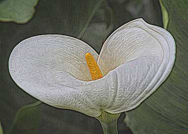 lily blooming in the garden
