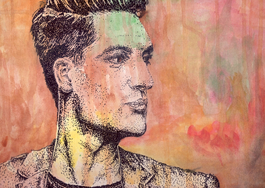 Dotwork Portrait of Brendon Urie from Panic! At The Dis ...