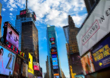 Times square manipulated