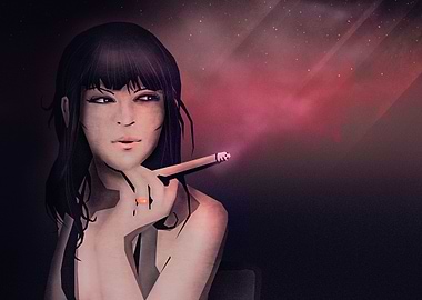 Smokey Woman | Digital Art