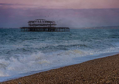 Dawn At The Ruins Of The West Pier