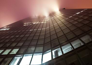 Cloud Tower in Zurich at night