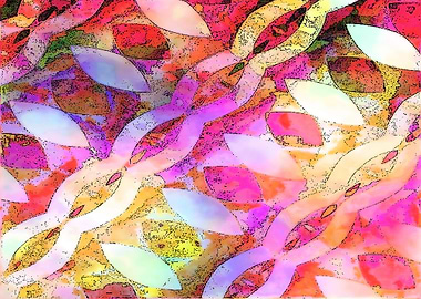 colorful diagonal abstract graphic diamonds chains oran ...