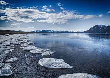 Broken ice in Iceland