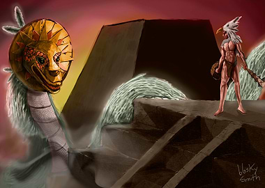 Quetzalcoatl, the 'feathered serpent'