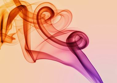 SMoke composition in red , yellow and purple