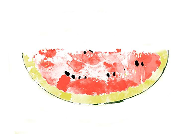 Watermelon Watercolor