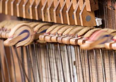old hammers of the piano