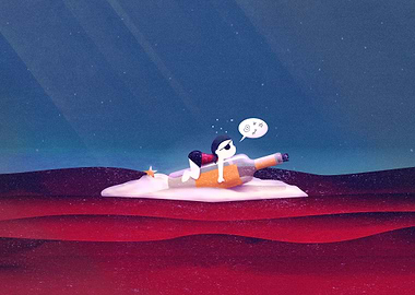 Message on a Bottle | Digital Art, 2016