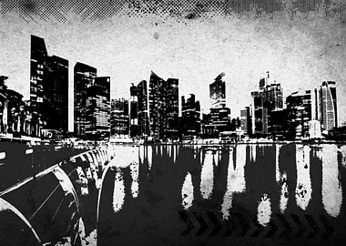 Grunge Cityscape