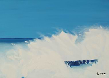 Crash.A waves last breath,