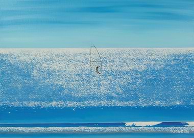 surfing on diamonds.A days surfing on shimmering blue s ...