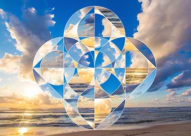 sacred geometry sunset