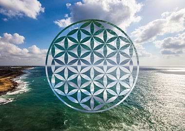 flower of life seascape