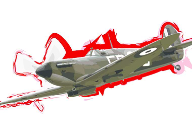 Supermarine Spitfire Abstract Art