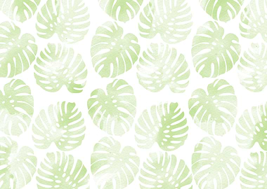 Monsteras Watercolor