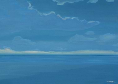 Moonlight,A moonlight seascape