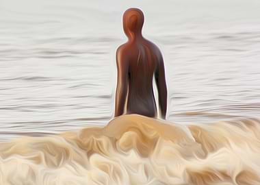 An Anthony Gormley Iron Ma