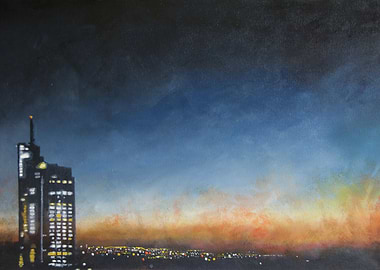 I like to paint cities...These cities often find themse ...