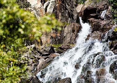 Ratera waterfall. Aigüestortes Natural Park.