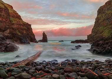 Portcoon on the causeway coast in Northern Ireland,UK