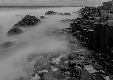 Morning at the Giants causeway, Northern Ireland, UK