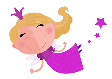 New metal art for Kids Rooms : Fairy girl illustrated c ...